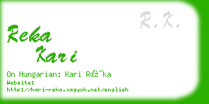 reka kari business card